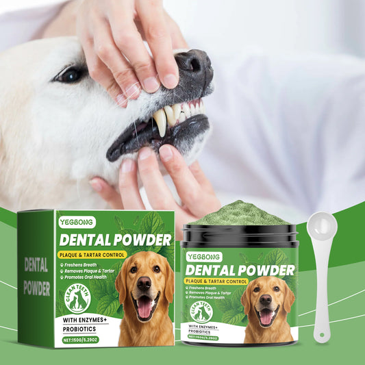 Dog Teeth Cleaning Powder with Measuring Spoon