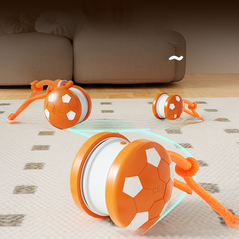 Bite Resistant Cat Toy Ball with Rope