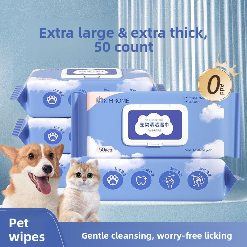 Disposable Pet Cleaning Gloves Wipes