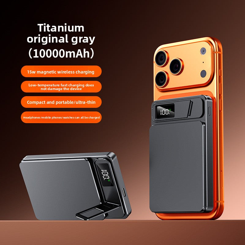 Tik Cross-Border Magsafe Magnetic Wireless Fast Charging Power Bank 10000 Mah Ultra-Thin Mobile Power Supply Wholesale