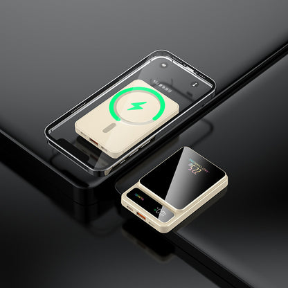 Tik Cross-Border Magsafe Magnetic Wireless Fast Charging Power Bank 10000 Mah Ultra-Thin Mobile Power Supply Wholesale