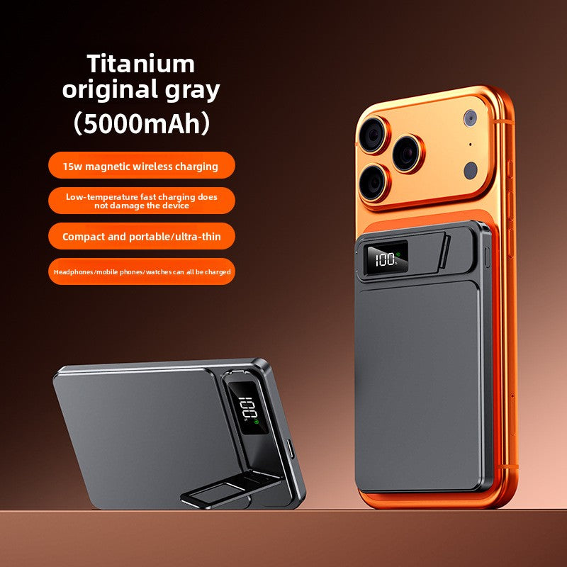 Tik Cross-Border Magsafe Magnetic Wireless Fast Charging Power Bank 10000 Mah Ultra-Thin Mobile Power Supply Wholesale