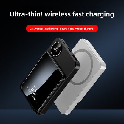 Tik Cross-Border Magsafe Magnetic Wireless Fast Charging Power Bank 10000 Mah Ultra-Thin Mobile Power Supply Wholesale
