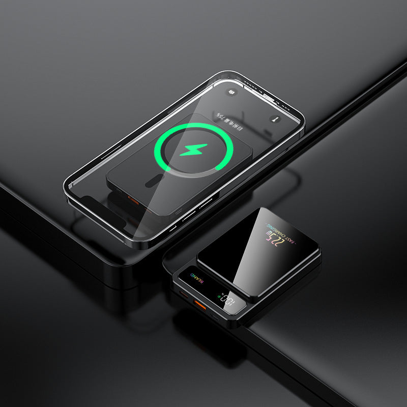 Tik Cross-Border Magsafe Magnetic Wireless Fast Charging Power Bank 10000 Mah Ultra-Thin Mobile Power Supply Wholesale