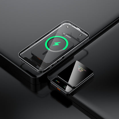 Tik Cross-Border Magsafe Magnetic Wireless Fast Charging Power Bank 10000 Mah Ultra-Thin Mobile Power Supply Wholesale