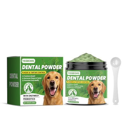 Dog Teeth Cleaning Powder with Measuring Spoon