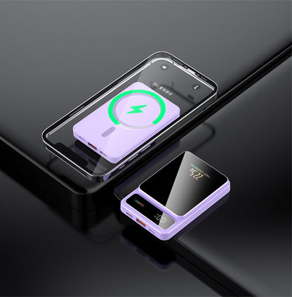 Tik Cross-Border Magsafe Magnetic Wireless Fast Charging Power Bank 10000 Mah Ultra-Thin Mobile Power Supply Wholesale