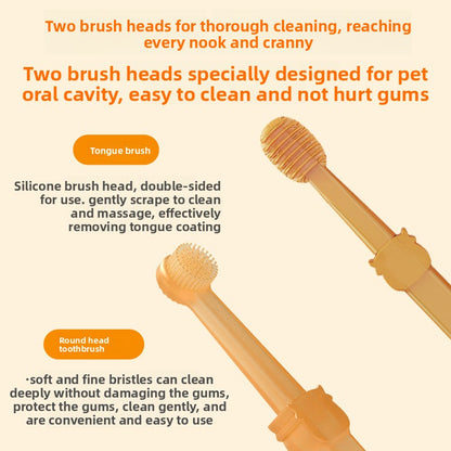 Silicone Pet Toothbrush Cleaning Set