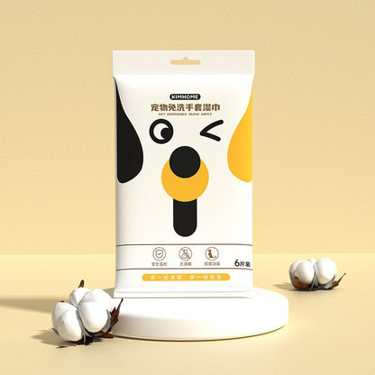 Disposable Pet Cleaning Gloves Wipes