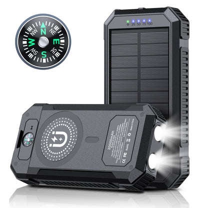 Magnetic 22.5W Solar Power Bank 20000Ma Solar Magnetic Wireless Charging Mobile Power