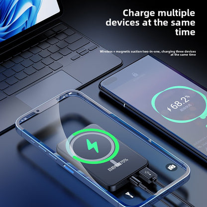 Tik Cross-Border Magsafe Magnetic Wireless Fast Charging Power Bank 10000 Mah Ultra-Thin Mobile Power Supply Wholesale