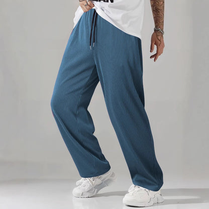 Gradient Striped Casual Trousers for Men