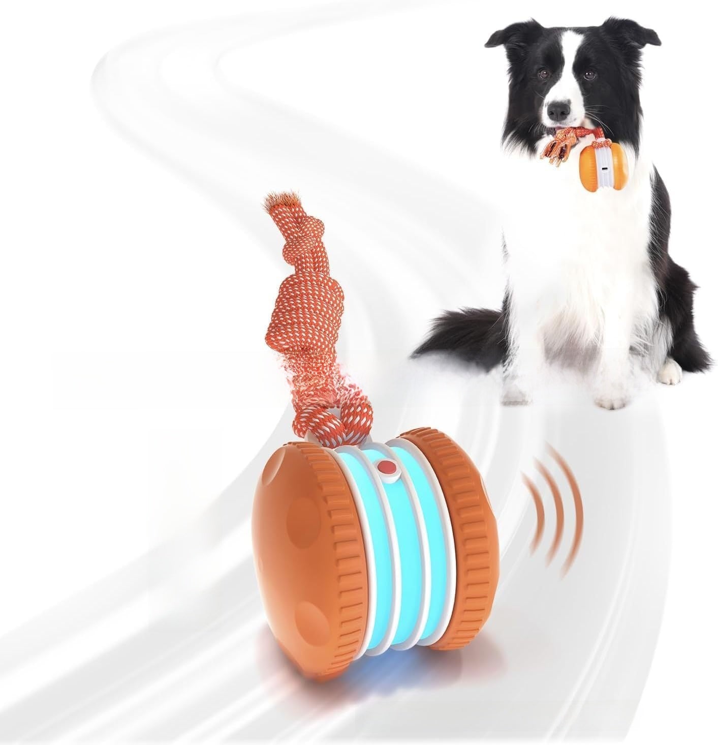 Bite Resistant Cat Toy Ball with Rope