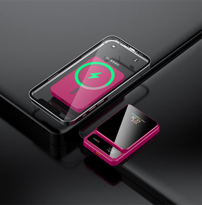 Tik Cross-Border Magsafe Magnetic Wireless Fast Charging Power Bank 10000 Mah Ultra-Thin Mobile Power Supply Wholesale