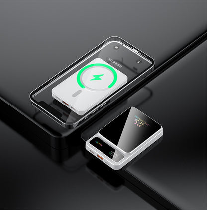Tik Cross-Border Magsafe Magnetic Wireless Fast Charging Power Bank 10000 Mah Ultra-Thin Mobile Power Supply Wholesale