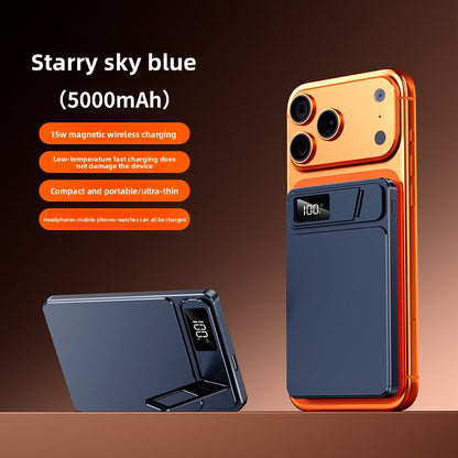 Tik Cross-Border Magsafe Magnetic Wireless Fast Charging Power Bank 10000 Mah Ultra-Thin Mobile Power Supply Wholesale