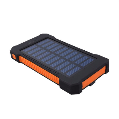 Outdoor solar charging backpack with LED lighting and waterproof mobile power bank