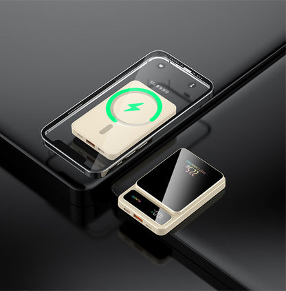 Tik Cross-Border Magsafe Magnetic Wireless Fast Charging Power Bank 10000 Mah Ultra-Thin Mobile Power Supply Wholesale