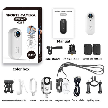 4K Thumb Action Camera with Wi-Fi and Magnetic Mount