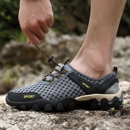 Men's Summer Lightweight Breathable Mesh Hiking Wading Shoes