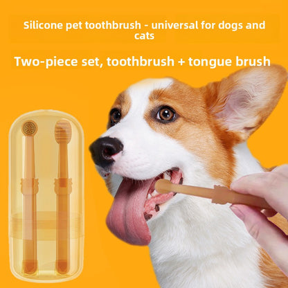 Silicone Pet Toothbrush Cleaning Set
